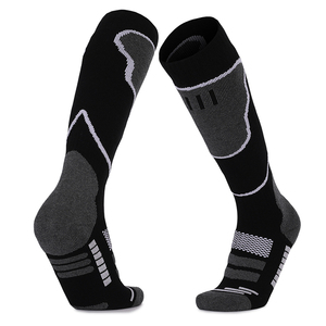 Pinbo Men's Women's Crew Knitted 100% Cotton Eco-Friendly Sports <b>Socks</b> Blue Gray Navy Breathable for Basketball Yoga Autumn - Product Image 2