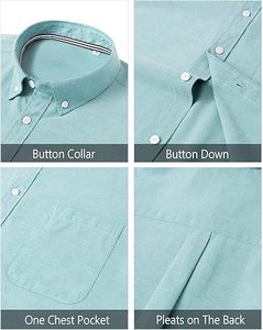 เสื้อเชิ้ตผู้ชาย Element Oxford รุ่น Solid Casual แบบติดกระดุม คอปก แขนยาว มีกระเป๋า รุ่น 2026 Core Professional Edition - Product Image 5