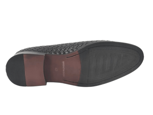 Mocasines de Cuero Genuino para Hombre, con Punta en Pico, Diseño Tejido, Zapatos de Vestir para Oficina y Carrera Profesional, Suela de Goma Acolchada - Product Image 4