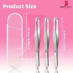 Pinzas para Cejas de Último Diseño con Patrón, Accesorio de Belleza de Alta Gama para Mujer, Herramienta de Depilación de Precisión para Cejas Perfectas - Product Image 3