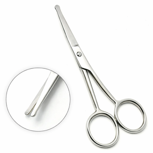 Ciseaux à cuticules en acier inoxydable, lame droite, ciseaux professionnels pour la beauté des ongles, ciseaux pour hommes, soin des ongles - Product Image 4