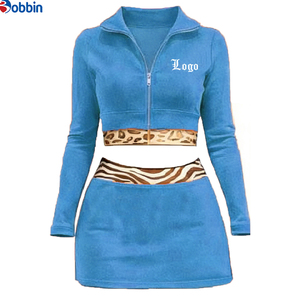 Top Trending Hot Selling Summer Clothes Women Custom Streetwear <b>Workout</b> Sets Zip up Long Sleeve <b>Jacket</b> and Shorts 2 Pcs Set - Product Image 5