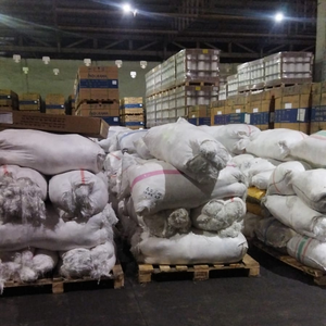 เศษเส้นใยโพลีเอสเตอร์และเศษยางรถยนต์เป็นวัสดุโพลีเอสเตอร์ 100% สำหรับทำชิปโพลีเอสเตอร์ป๊อปคอร์น - Product Image 5