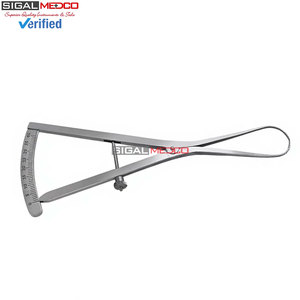 Calibre rond de 6 pouces pour cartographie des ridules, instrument dentaire, échelle de mesure 0-40 mm, jauge de précision en acier inoxydable pour os et implant - Product Image 3
