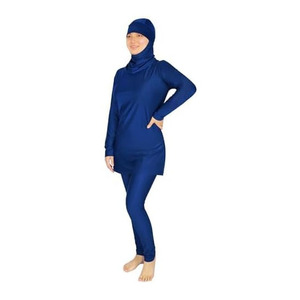Islamic <b>Modest</b> Women's Gym Activewear <b>Set</b> Long Hood Knitted Sportswear Jogging Training Winter Breathable Lightweight - Product Image 1