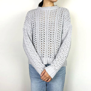 OEM High-quality Winter Warm Knitted Women's <b>Cardigan</b> Solid Color Custom Fashion 240GSM Polyester Candy Color - Product Image 3