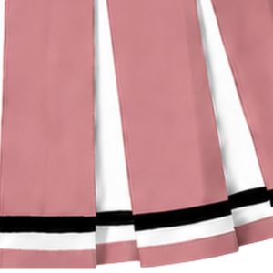 Jupe plissée rose poudré personnalisée par le fabricant pour la danse sportive féminine, uniforme de compétition, tenue de performance - Product Image 6