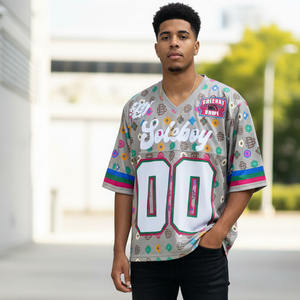 Camiseta Deportiva Personalizada para Hombre, de Secado Rápido, Cuello en V, Bordada, de Malla, para Béisbol, Fútbol, Baloncesto, Unisex - Product Image 4