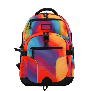 Mochila Deportiva de Viaje de Poliéster con Estampado de Sublimación Colorido, Mochila Escolar Informal con Múltiples Compartimentos, Duradera y Ligera - Product Image 1