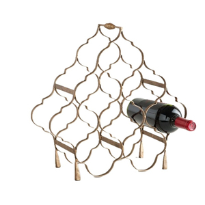 Modern Metal Wine <b>Rack</b> With 6 Bottle Capacity For Home <b>Display</b> Furniture Decor Handmade Iron Wine <b>Racks</b> - Product Image 5