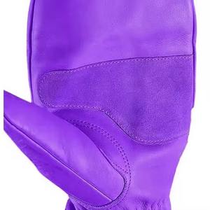 Mitaines en cuir uni pour hommes personnalisables pour l'hiver, temps froid, extérieur, couleur personnalisable - Product Image 6