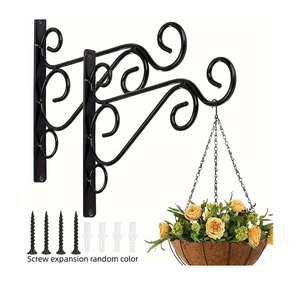 <b>Black</b> Metal Hanging <b>Bracket</b> - Product Image 1