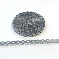 Bande de fixation en acier galvanisé perforé anti-corrosion pour conduits de ventilation CVC