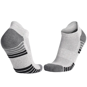 Custom Logo White Black No Show Fashion Designer Casual Cotton <b>Socks</b> Men Dress Sports <b>Grip</b> Business Crew Men <b>Socks</b> - Product Image 2