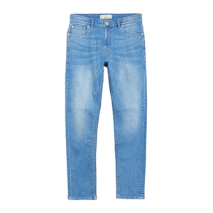 Nuevo Diseño, Jeans de Mezclilla para Hombre, Cintura Media, Corte Recto, Tejido Grueso, Transpirables, de Secado Rápido, Casuales, al Mejor Precio, 100% Algodón - Product Image 1