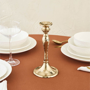Luxury Design Decorative Embossed Bronze Copper Finish Candle Stand Antique Metal <b>Candlestick</b> <b>Holder</b> For Home Decoration - Product Image 2