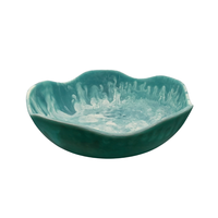 Handgemaakte ecovriendelijke loodvrije hars decoratieve fruitschaal voor feestjes, snacks, desserts, servies, bruiloftstafeldecoratie & cadeaus