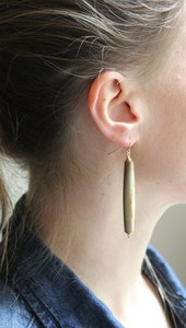 Boucles d'oreilles pendantes écologiques en corne de bœuf et de buffle naturelles, style animalier, bijoux bohèmes, cadeau pour elle - Product Image 2