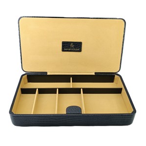Boîtes de rangement en cuir, étuis organisateurs, logo personnalisé, fermeture magnétique rigide, ensemble de jeux, sacs à bijoux, texture luxueuse, doublure en daim - Product Image 2