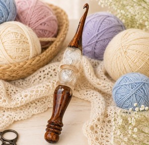 Belladec High Quality Durable Eco-Friendly Elegant Multi/Single Colored Resin <b>Crochet</b> <b>Hooks</b> Ergonomic Finishes for Knitting - Product Image 1