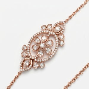 Fancy Lab Grown Diamond Necklace in 9K Rose Gold | 2.70 CT Women's Fine Jewelry - Product Image 2
