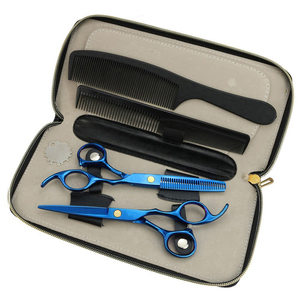 Professional Stainless Steel <b>Barber</b> Kit 5.5 Inch Rainbow Series Hair Cutting Thinning Scissors <b>Set</b> 7 Multi-Purpose Styling Tools - Product Image 5