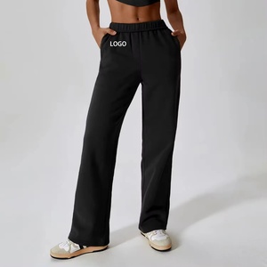 High Quality Winter Joggers Women Trousers Custom Logo <b>Pants</b> With Pockets Soft Fitness Workout Sweatpants - Product Image 6