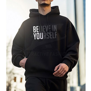 Hoodies surdimensionnés au design classique, coupe épurée et tissu doux et confortable pour un usage saisonnier. Hoodies surdimensionnés essentiels. - Product Image 3