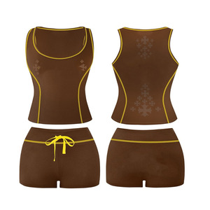 Ensemble short et t-shirt premium 230 GSM en poly-spandex, respirant, extensible, blanc et bleu, avec logo personnalisé imprimé en sérigraphie. - Product Image 5