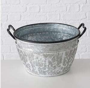 Decoración de jardín, fabricante de macetas de metal de hierro galvanizado, decoración personalizada para el hogar y el jardín, proveedor de macetas de metal de hierro - Product Image 2