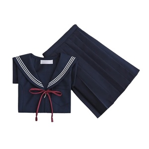 ชุดเครื่องแบบนักเรียนญี่ปุ่น JK 8 S-5XL ไซส์ใหญ่สำหรับเด็กผู้หญิงชุดกะลาสีสีน้ำเงินแจ็คเก็ตชุดเครื่องแบบนักเรียนระดับกลาง - Product Image 5