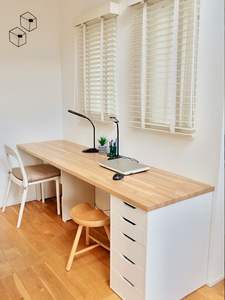 Eco Friendly Rubber Wood Butcher Block Countertop Kitchen <b>Table</b> Top Solid Wood Panel Custom Size Wholesale - Product Image 6