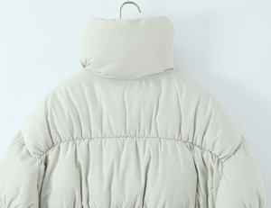 Winter Men's Casual Stand Collar <b>Plus</b> <b>Size</b> <b>Waterproof</b> Windproof Zipper Knitted Bomber Puffer <b>Jacket</b> Wool Liner OEM High-quality - Product Image 4