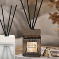 Diffuseurs à roseaux Aikun Fire Free 200ml, parfum boisé longue durée, air frais naturel, aromathérapie longue durée pour chambre à coucher