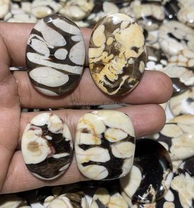 Wholesale Natural Peanut Wood Jasper Cabochon Loose Gemstone Mix Shape Jasper Cabs Ring Pendant Necklace Silver Jewelry Making - Product Image 3