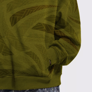 Sweat-shirt à capuche vert olive pour homme, coupe classique, style décontracté, vêtement d'hiver, tissu en molleton 100% coton, poche, écologique - Product Image 6
