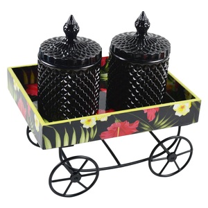 Pot à cire en verre au design personnalisé, idéal pour les décorations festives, avec plusieurs finitions colorées - Product Image 2
