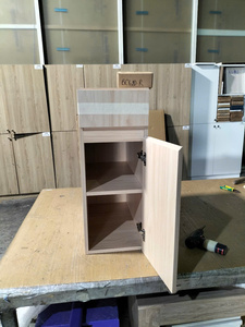SANYANG Modern Birch MDF Kitchen Cabinet Door <b>Panel</b> <b>Light</b> Oak Finish Easy Installation - Product Image 2