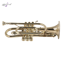 High Quality Bb Trigger Cornet Yellow Brass Musical Instrument