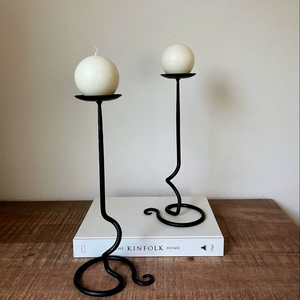 <b>Rustic</b> Farmhouse Metal Candle Holder Vintage Decorative Candle Stand For Table Decoration - Product Image 1