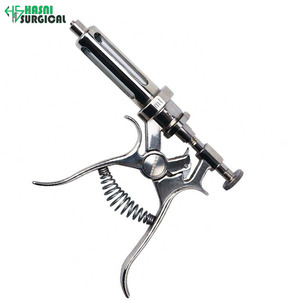 Professional Pig Injection Syringe Stainless Steel Livestock Injector Multi Size Surgical Instruments - Product Image 1