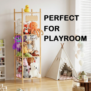 Torre de Juego Moderna para Niños y Adolescentes, Fácil de Montar, de Madera de Caucho Resistente, con Bolsa de Almacenamiento, Cuatro Niveles, Multifuncional - Product Image 2