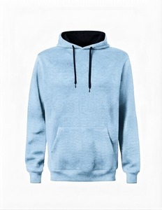 Sweat-shirt à capuche épais pour homme, logo brodé personnalisé, impression en relief, doublure en satin de soie, coupe oversize, écologique, vente en gros - Product Image 4