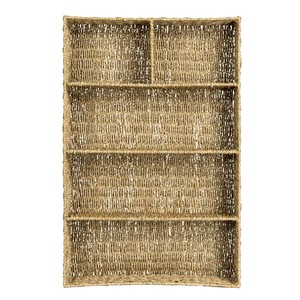 Sisu Handicraft Hand Woven Natural Seagrass <b>Storage</b> <b>Basket</b> 5 Sections Eco-Friendly Handle Modern <b>Rectangle</b> Design Multifunction - Product Image 4