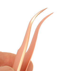 2026 Customized Top Design Professional <b>Lashes</b> Extension Set Stainless Steel Makeup Tools <b>Fanned</b> Eyelash Tweezers - Product Image 2
