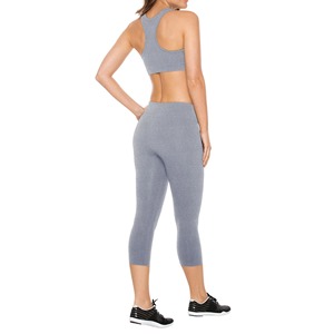 Custom Wholesale Women Yoga Fitness Sportswear Set Breathable Comfortable Sports Bra & High Waist Leggings Activewear Outfit - Product Image 2