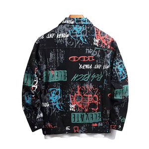 Wholesale Custom Men's <b>Denim</b> Jacket Heavy Cotton Washed Jean <b>Coat</b> Casual Streetwear OEM Factory Bulk Production - Product Image 2