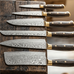 Ensemble de couteaux de chef en acier Damas, collection d'outils de cuisine haut de gamme pour la cuisine professionnelle, cuisines domestiques, restaurants, traiteurs - Product Image 6