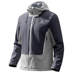 Eleva tu Estilo con la Serie LUCIVA Vanguard: Chaqueta Softshell Multiterreno con Cuello Alto, Logotipo Frontal y Corte Ajustado - Product Image 1