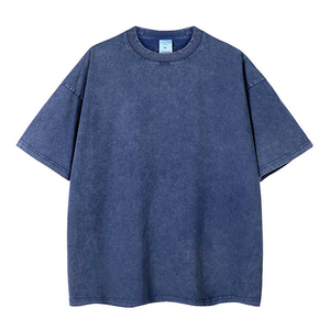 เสื้อยืดผู้ชายไซส์ใหญ่ สีพื้น ผ้าฝ้าย แขนสั้น สไตล์ลำลอง ใส่สบาย ระบายอากาศได้ดี ผ้าถัก ทรงวินเทจ - Product Image 2
